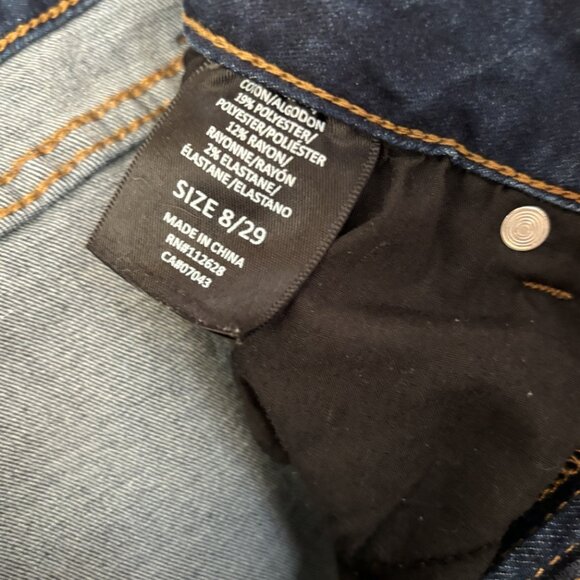 Tahari Slim Fit Straight Blue Jeans - Picture 4 of 5